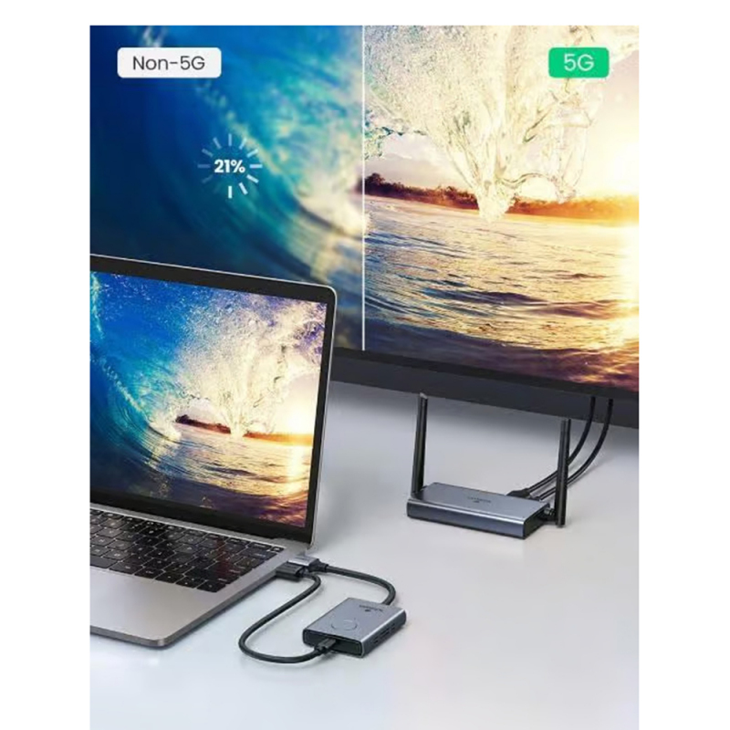 UGREEN CM506 vezeték nélküli HDMI Extender, 1080P, szürke-6