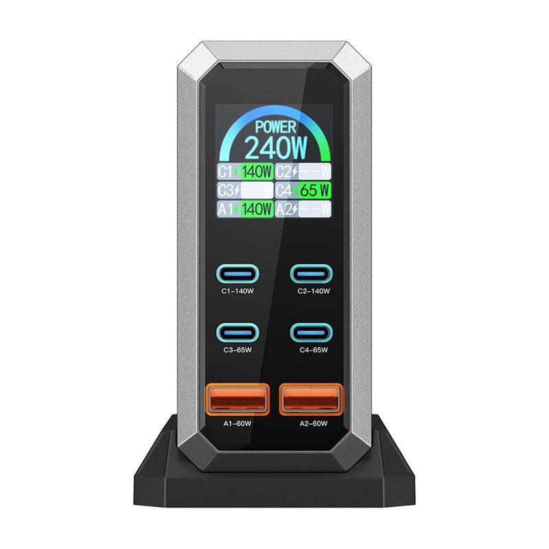 Blitzwolf BW-S31 hálózati töltő 2xUSB-A, 4xUSB-C, PD, 240W-3