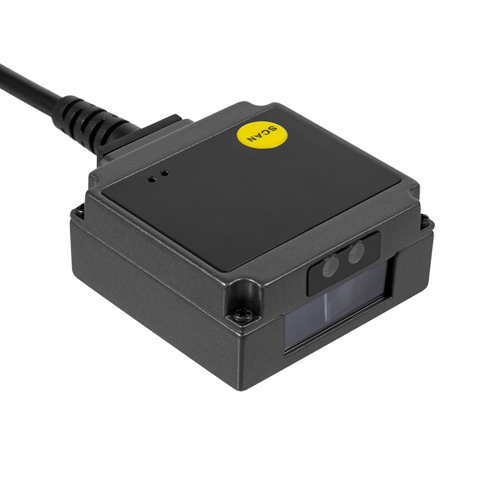 USB Vezetékes 1D mini vonalkódolvasó, QR kód olvasó beépíthető modul YHD-M200L lézeres-0