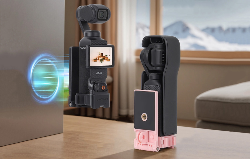 Mágneses tartó adapter Sunnylife 761V3 OP 3-hoz (Fekete),-3