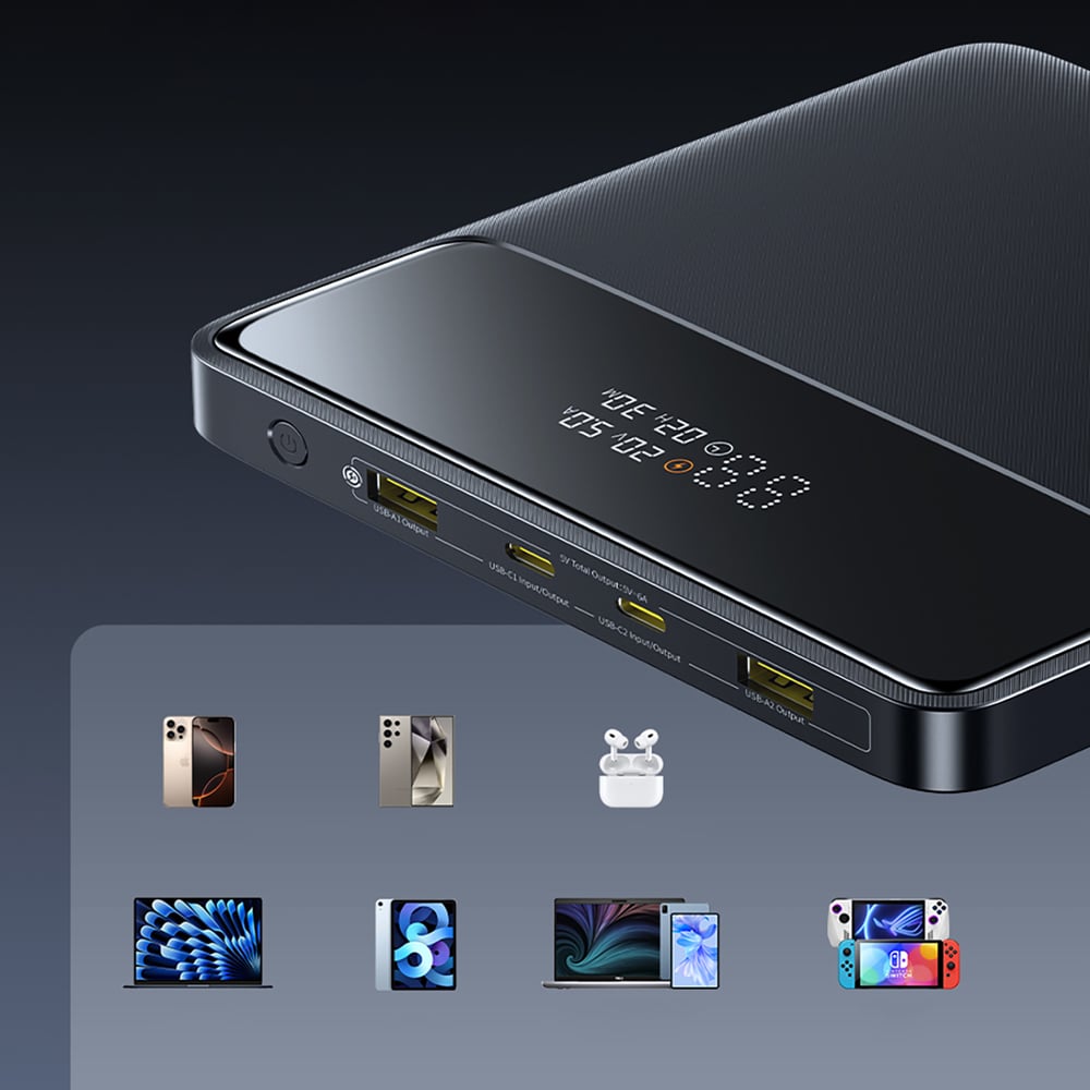Baseus Blade H1 20000mAh 100W Powerbank kijelzővel - Fekete-7