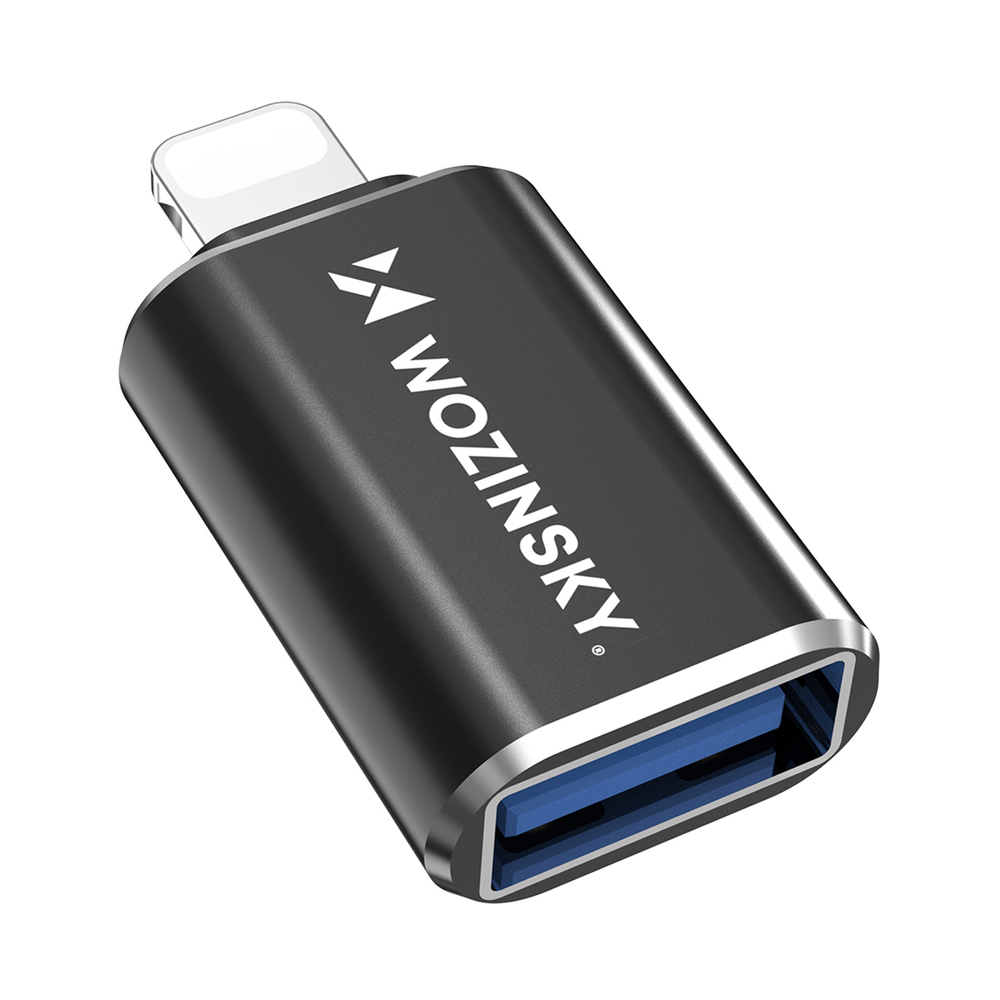 Wozinsky WALA-01 Lightning - USB-A OTG Adapter - Fekete-0