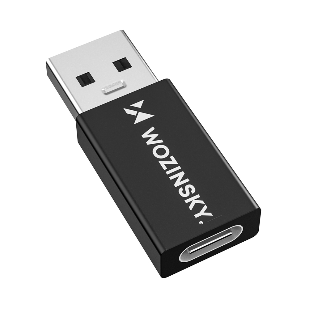 Wozinsky WAAC-01 USB-A - USB-C OTG Adapter - Fekete-0