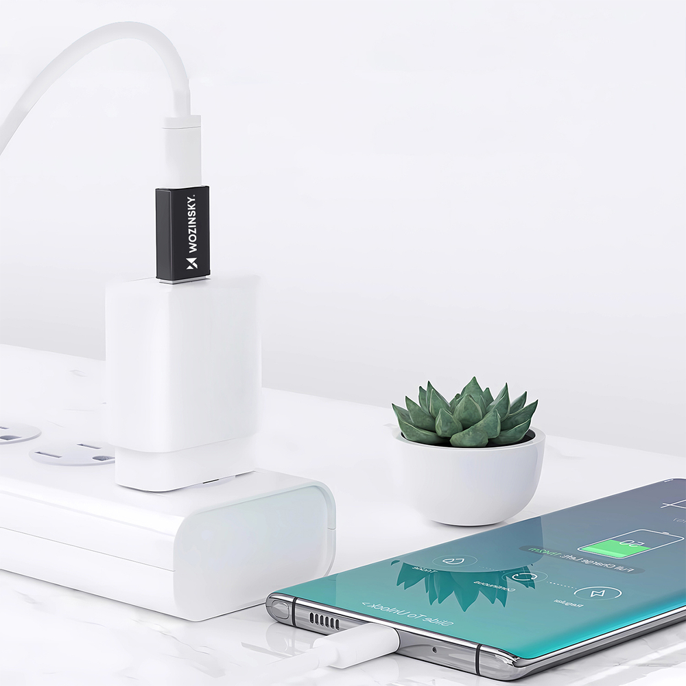 Wozinsky WAAC-01 USB-A - USB-C OTG Adapter - Fekete-3