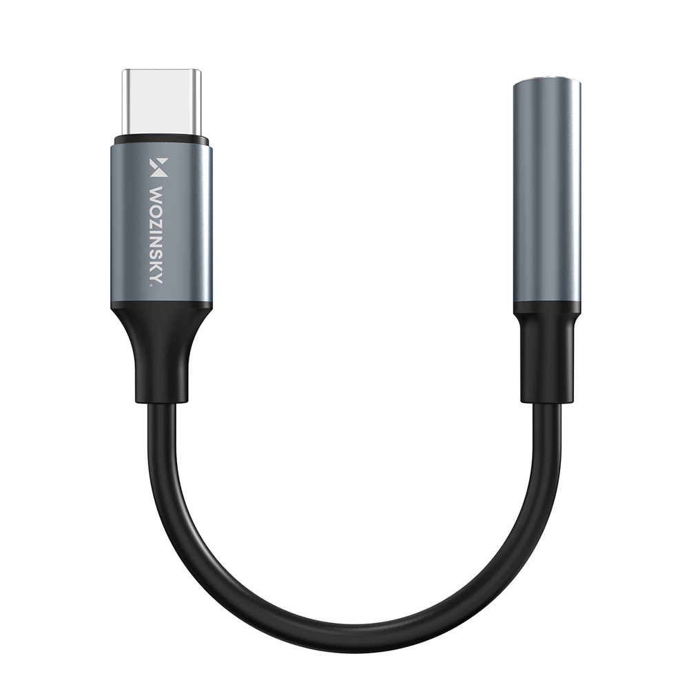 Wozinsky WACM-01 USB-C Adapter - 3.5mm Mini Jack - Fekete-0