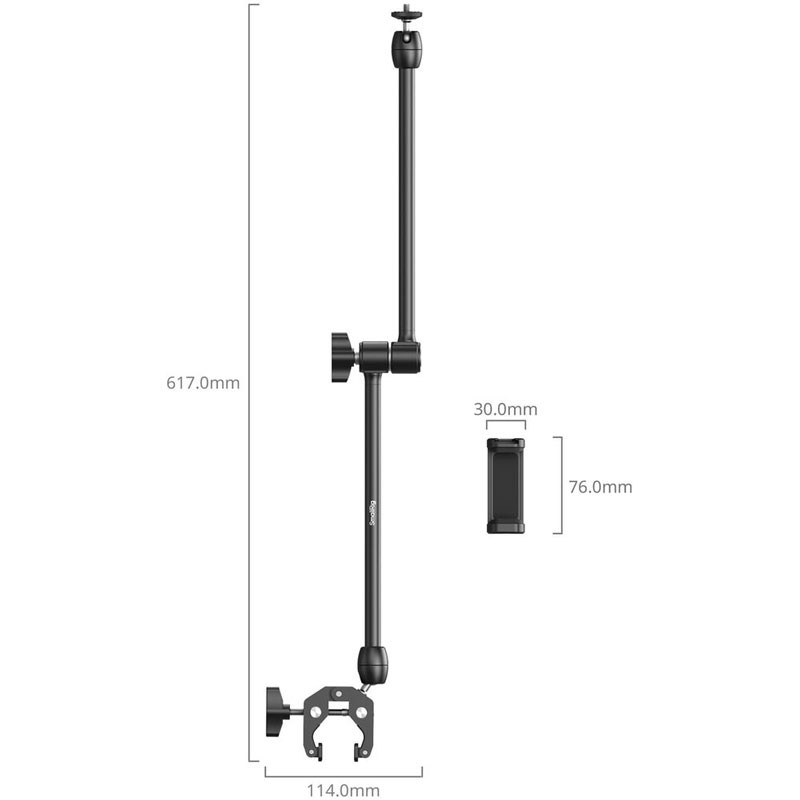 Smallrig 5624 Desktop Magic Arm With Crab-Shaped Clamp Kit-3