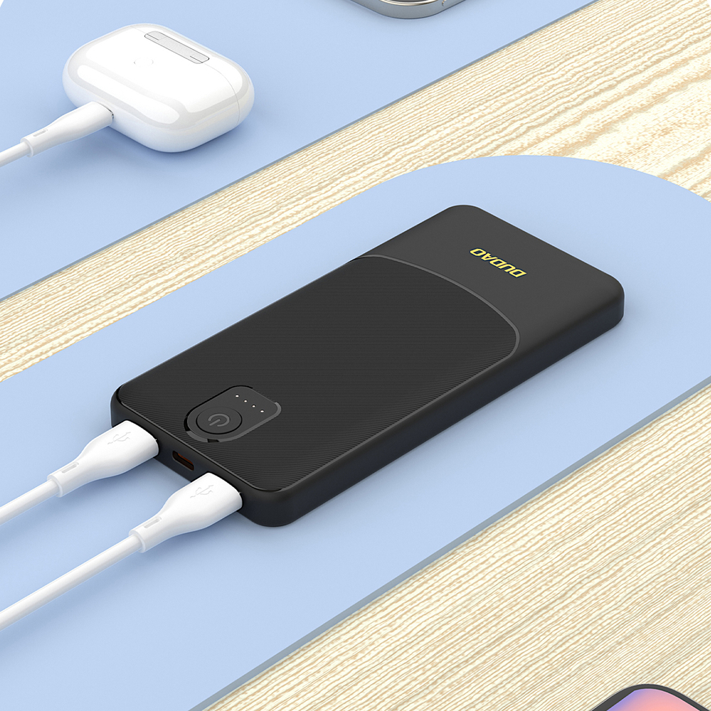 Powerbank Dudao K10 10000mAh 2.4A 2 x USB-A - fekete-4