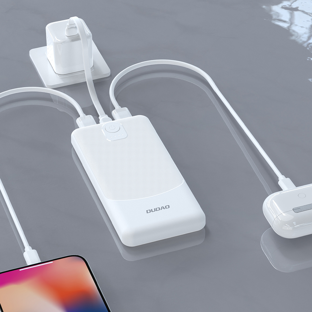 Powerbank Dudao K10 10000mAh 2.4A 2 x USB-A - fekete-5