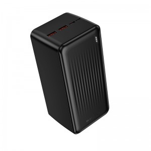 Borofone Power Bank 50000mAh BJ80C Clever - 2xUSB + Type C - QC 3.0 22,5W PD 20W fekete