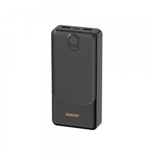Powerbank Dudao K10 10000mAh 2.4A 2 x USB-A - fekete