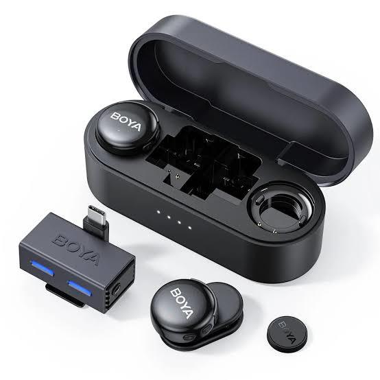 BOYA BOYALINK V3-02 2.4GHz Univerzális vezetéknélküli szett (1+2)  USB-C + 3.5mm TRS-0