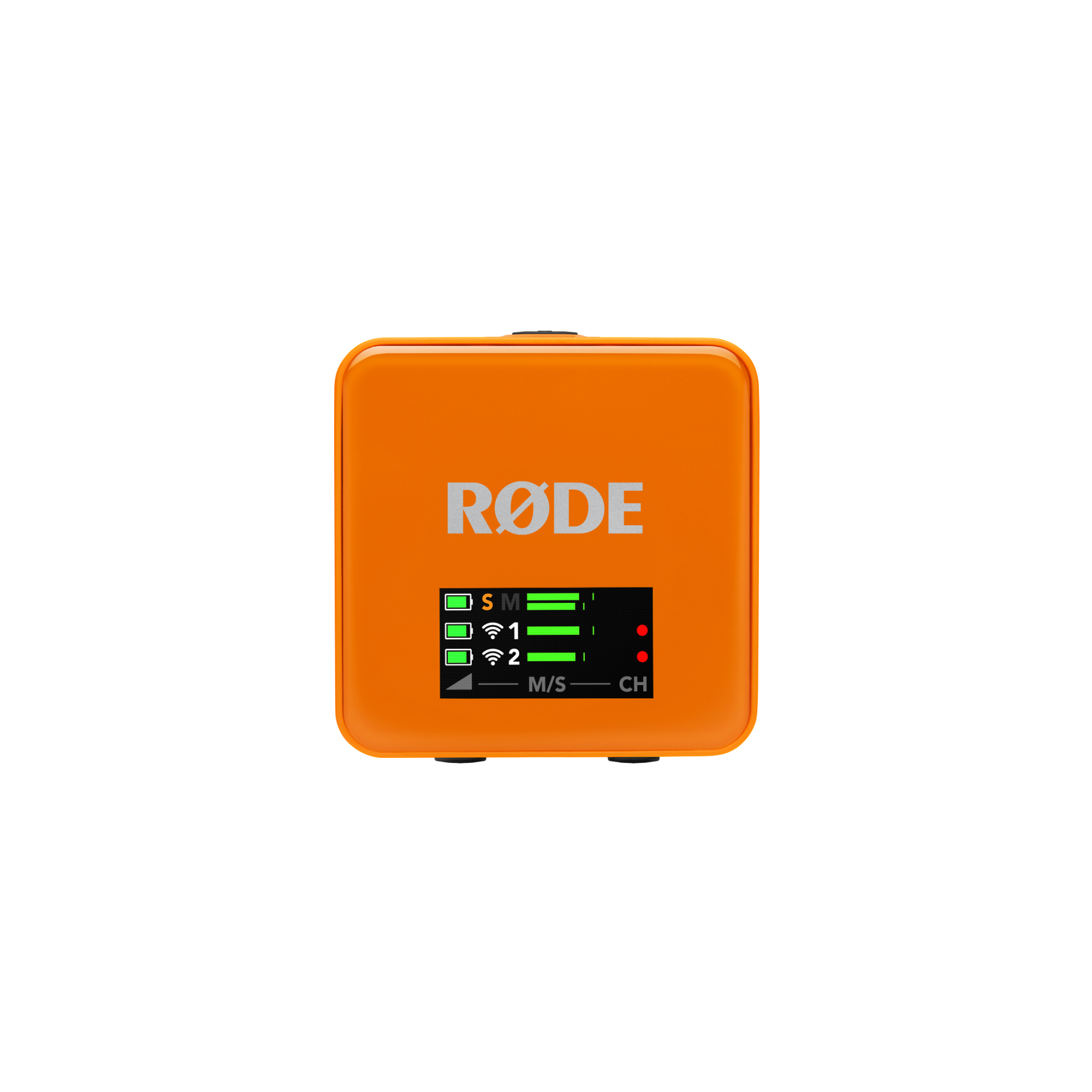 RØDE Wireless GO GEN3 két csatornás vezeték nélküli mikrofon rendszer, narancssárga-1