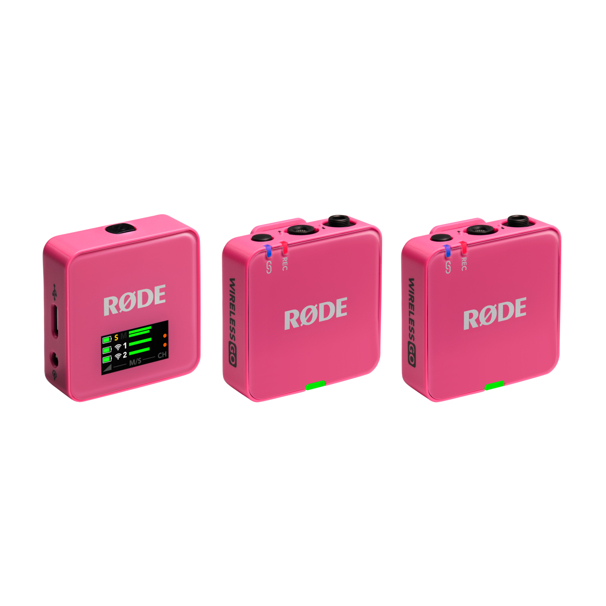 RØDE Wireless GO GEN3 két csatornás vezeték nélküli mikrofon rendszer, rózsaszín-0