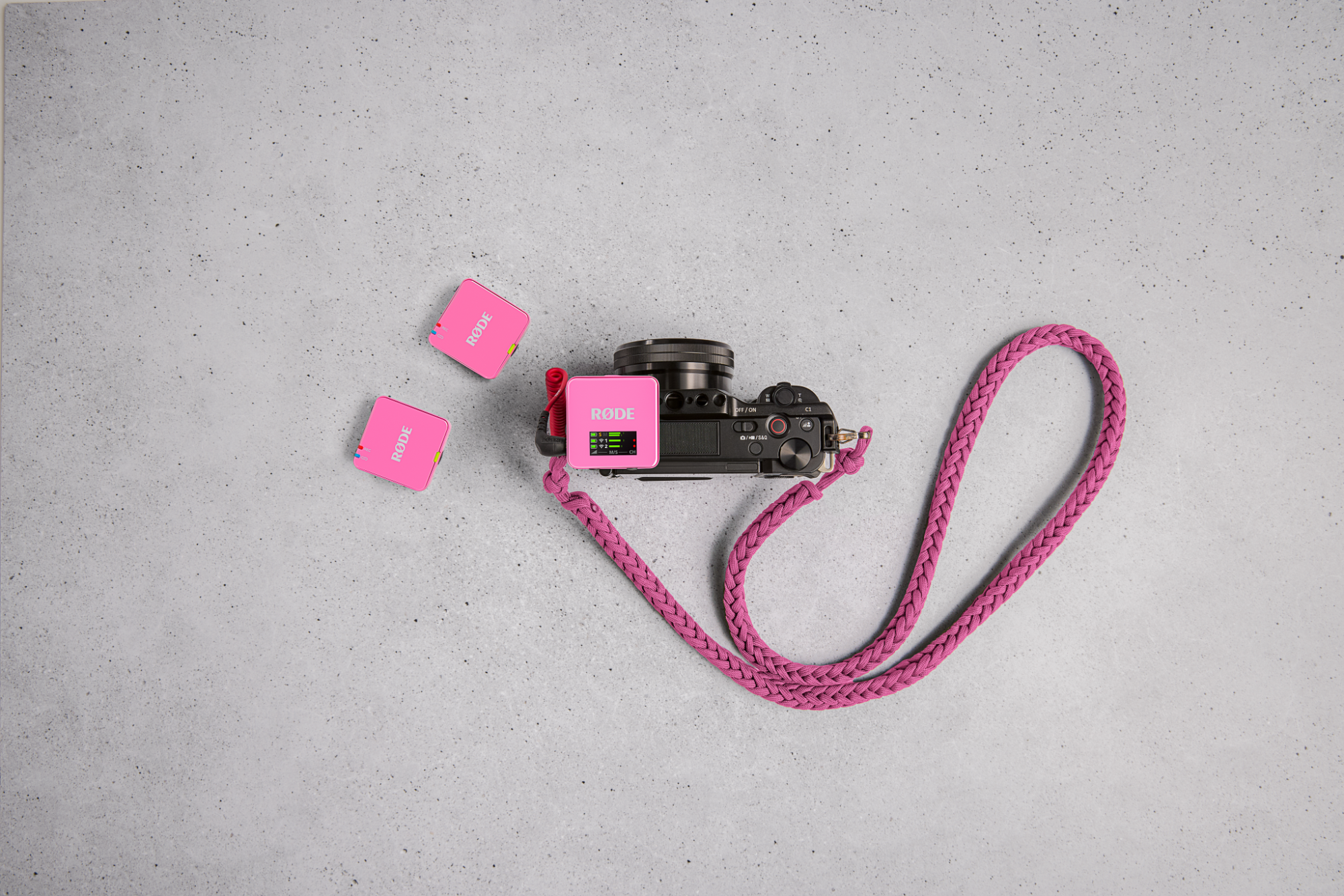 RØDE Wireless GO GEN3 két csatornás vezeték nélküli mikrofon rendszer, rózsaszín-3