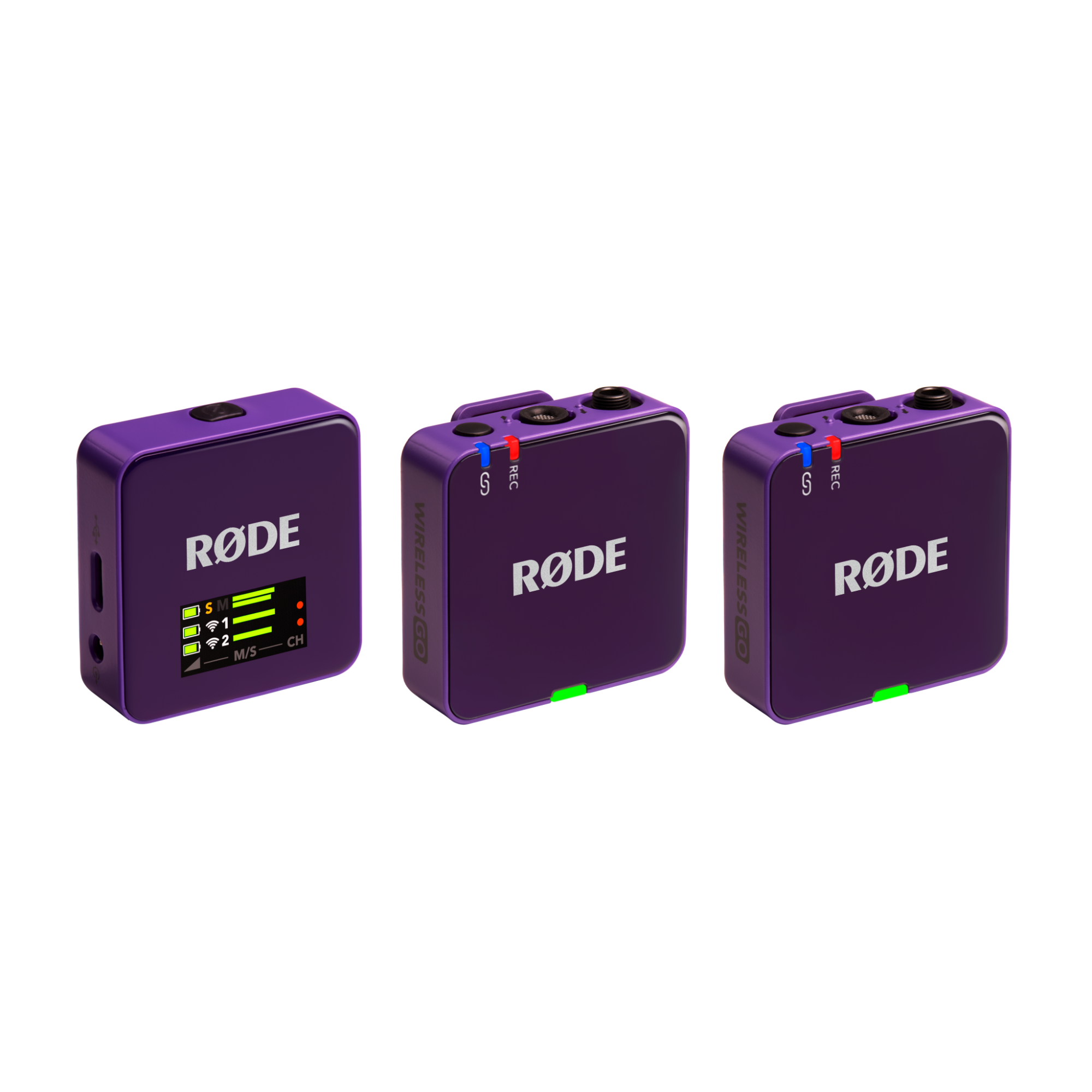RØDE Wireless GO GEN3 két csatornás vezeték nélküli mikrofon rendszer, lila-0