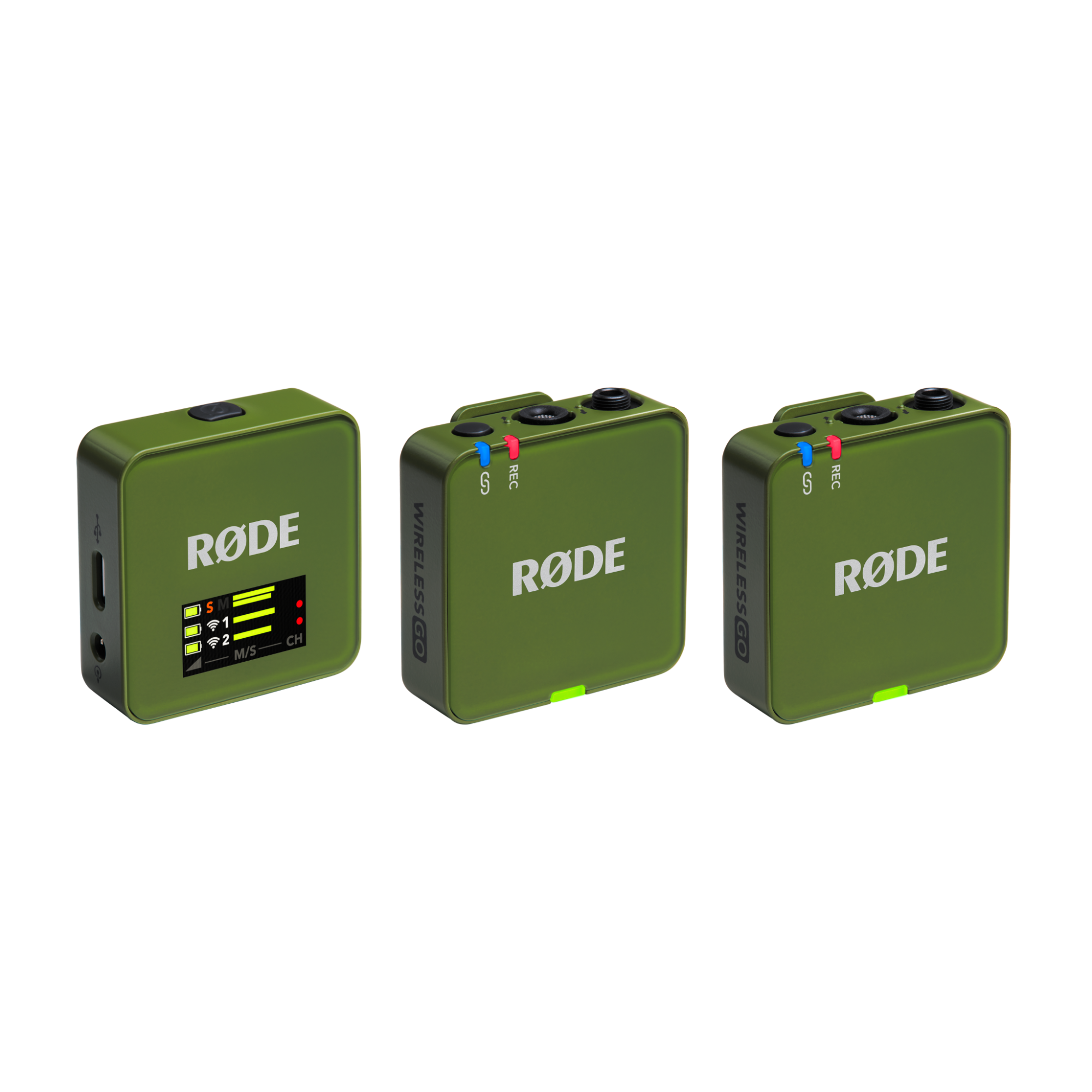 RØDE Wireless GO GEN3 két csatornás vezeték nélküli mikrofon rendszer, sötétzöld-0