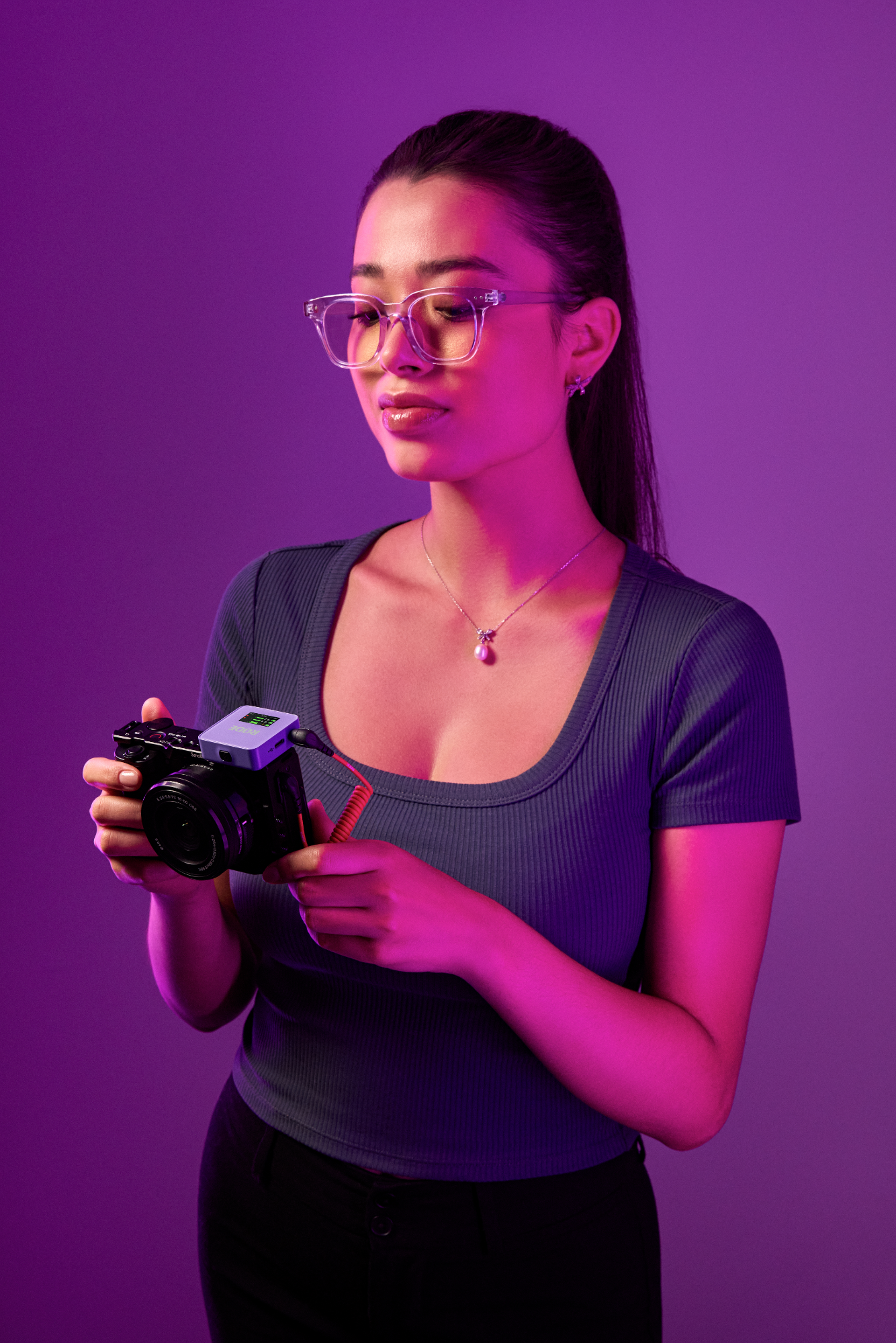 RØDE Wireless GO GEN3 két csatornás vezeték nélküli mikrofon rendszer, halványlila-2