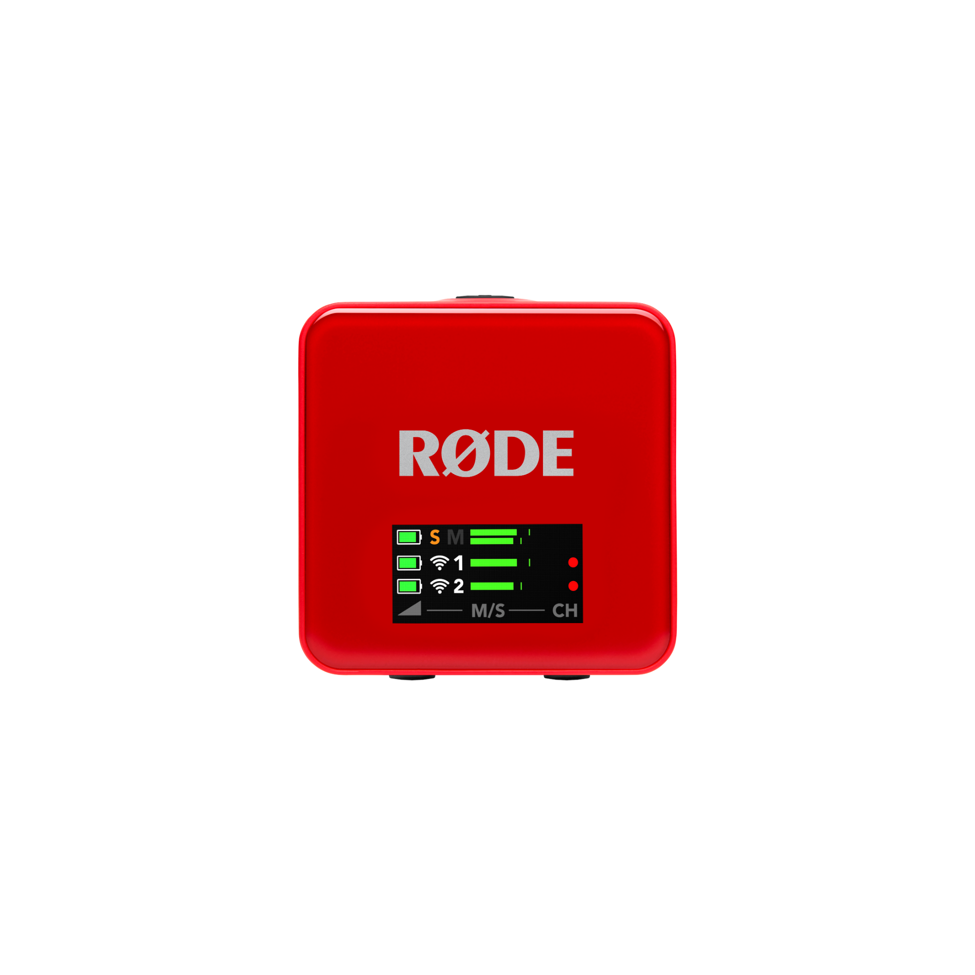 RØDE Wireless GO GEN3 két csatornás vezeték nélküli mikrofon rendszer, piros-11
