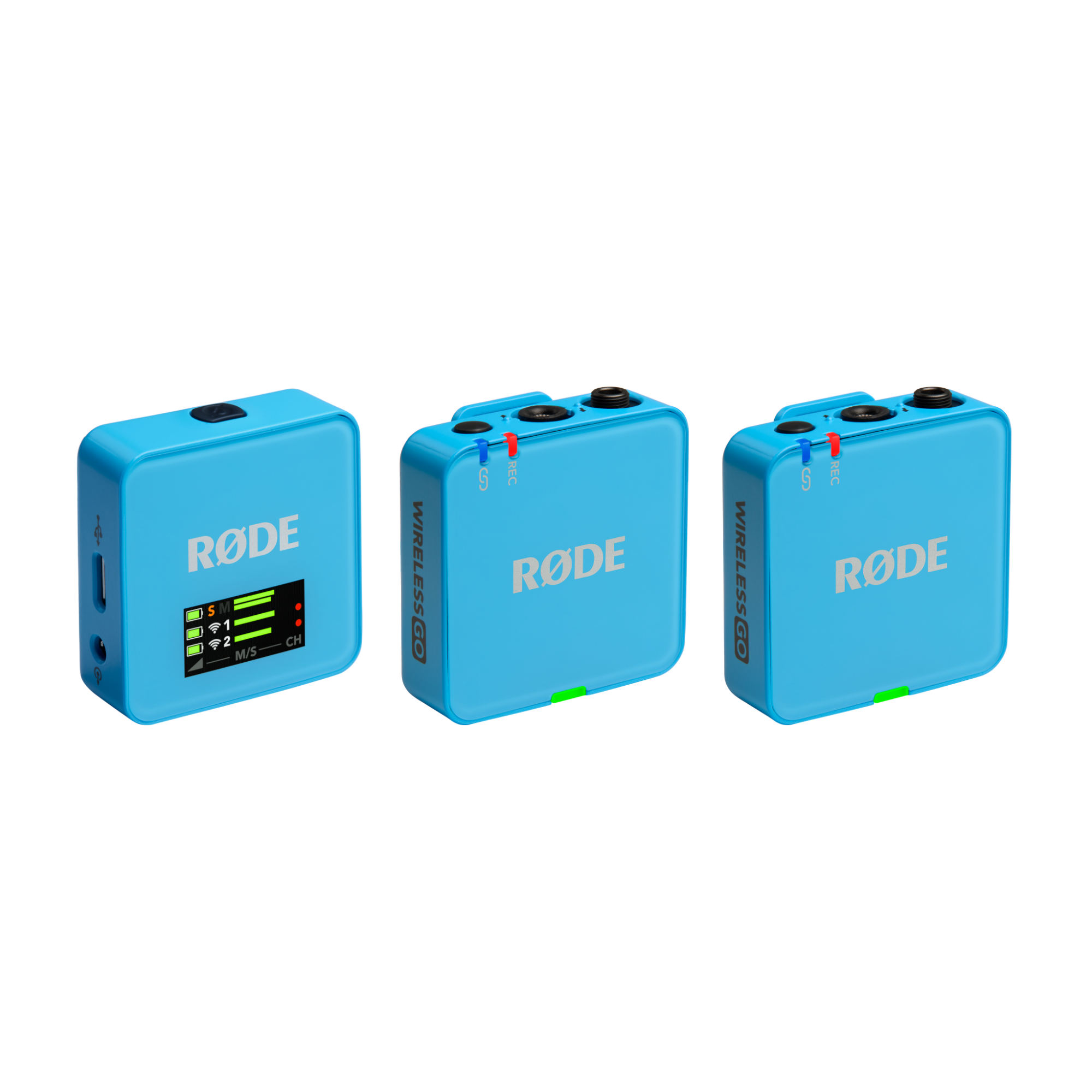 RØDE Wireless GO GEN3 két csatornás vezeték nélküli mikrofon rendszer, kék-0