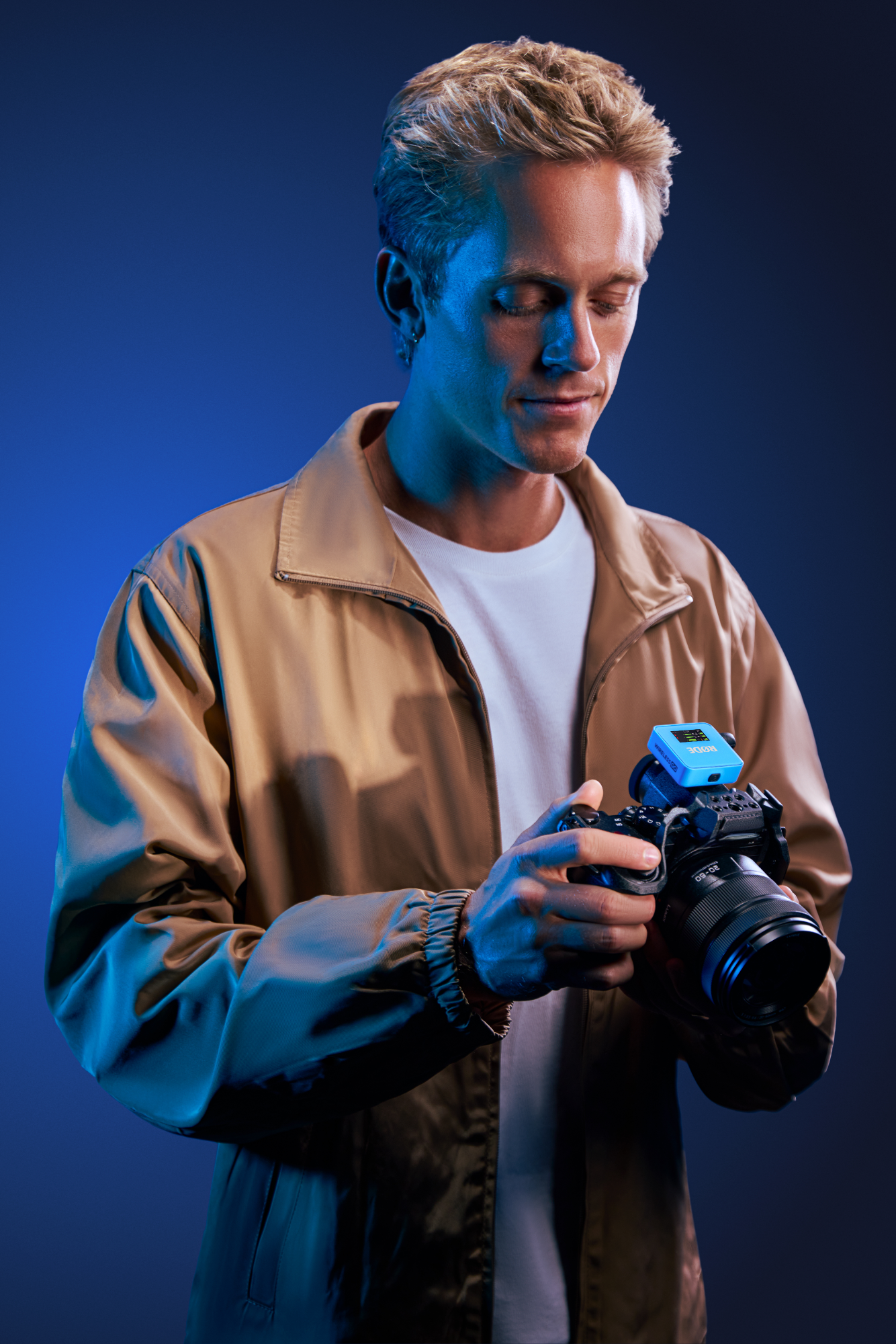 RØDE Wireless GO GEN3 két csatornás vezeték nélküli mikrofon rendszer, kék-3