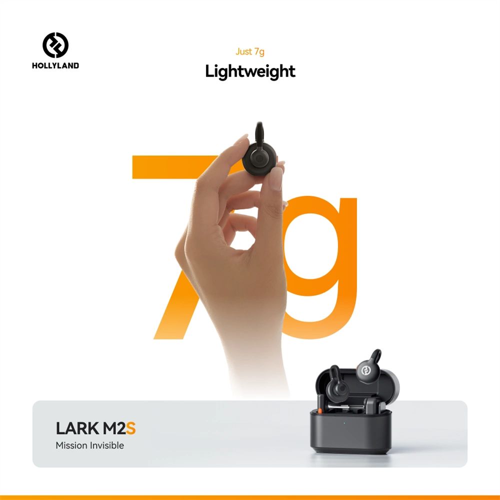 HOLLYLAND LARK M2S MINI COMBO Vezeték Nélküli Mikrofon Szürke-14