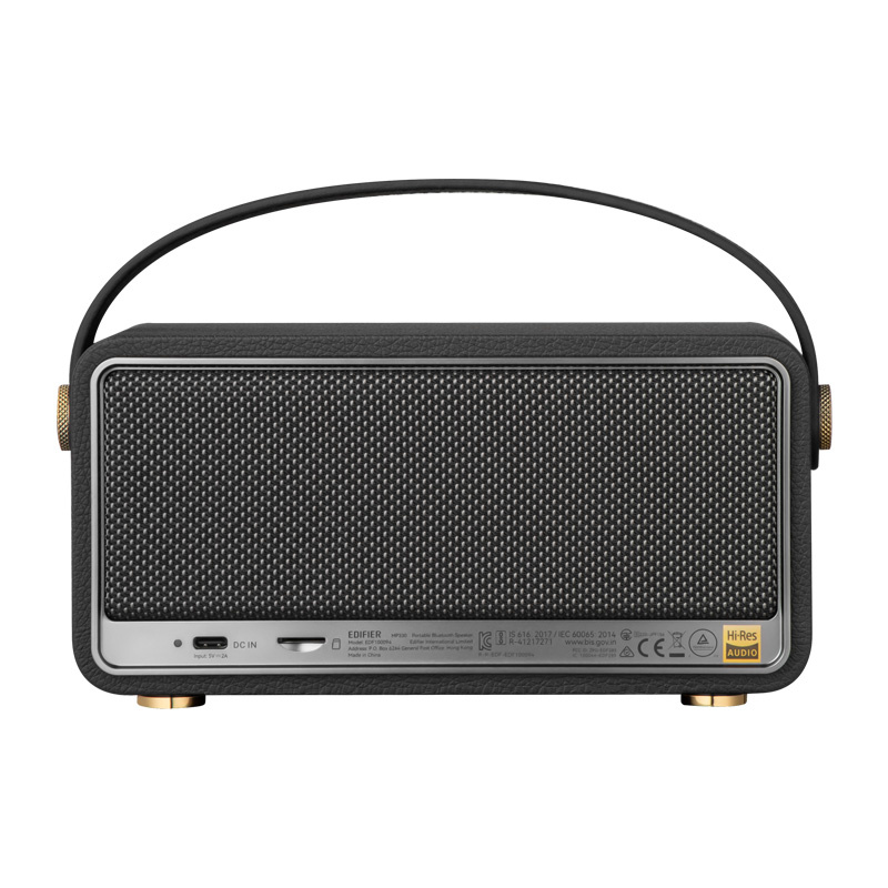 Edifier MP330 Retro Fekete Hordozható Bluetooth Hangszóró-5
