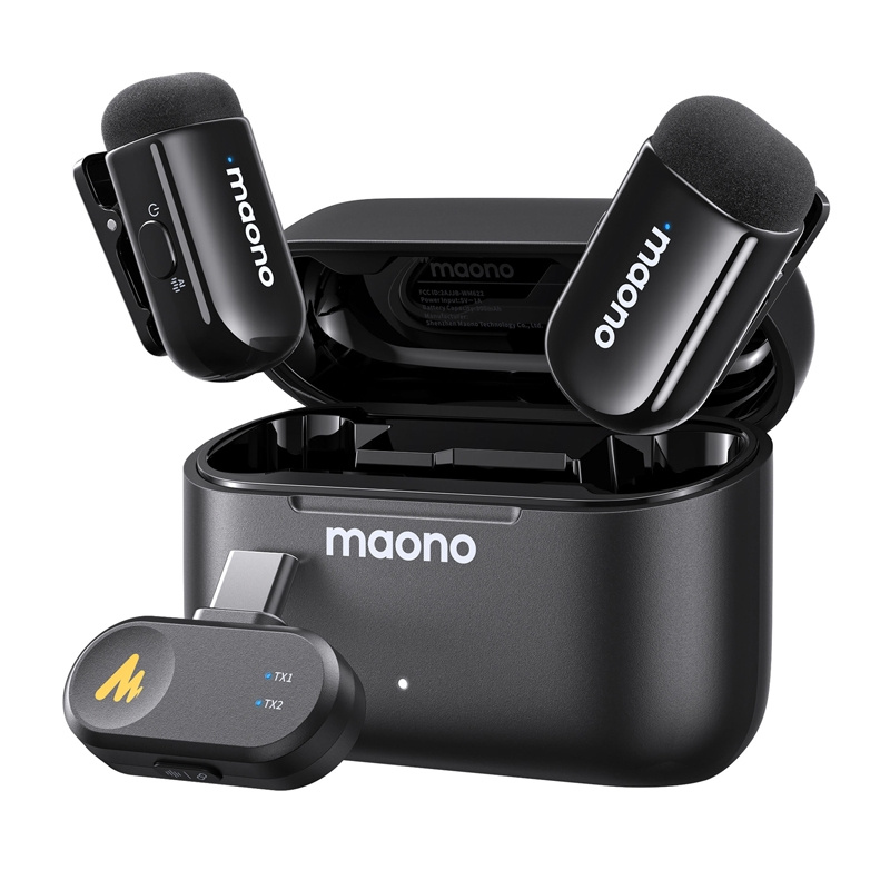 Maono WM622 PC2 vezeték nélküli mikrofon szett USB-C-12