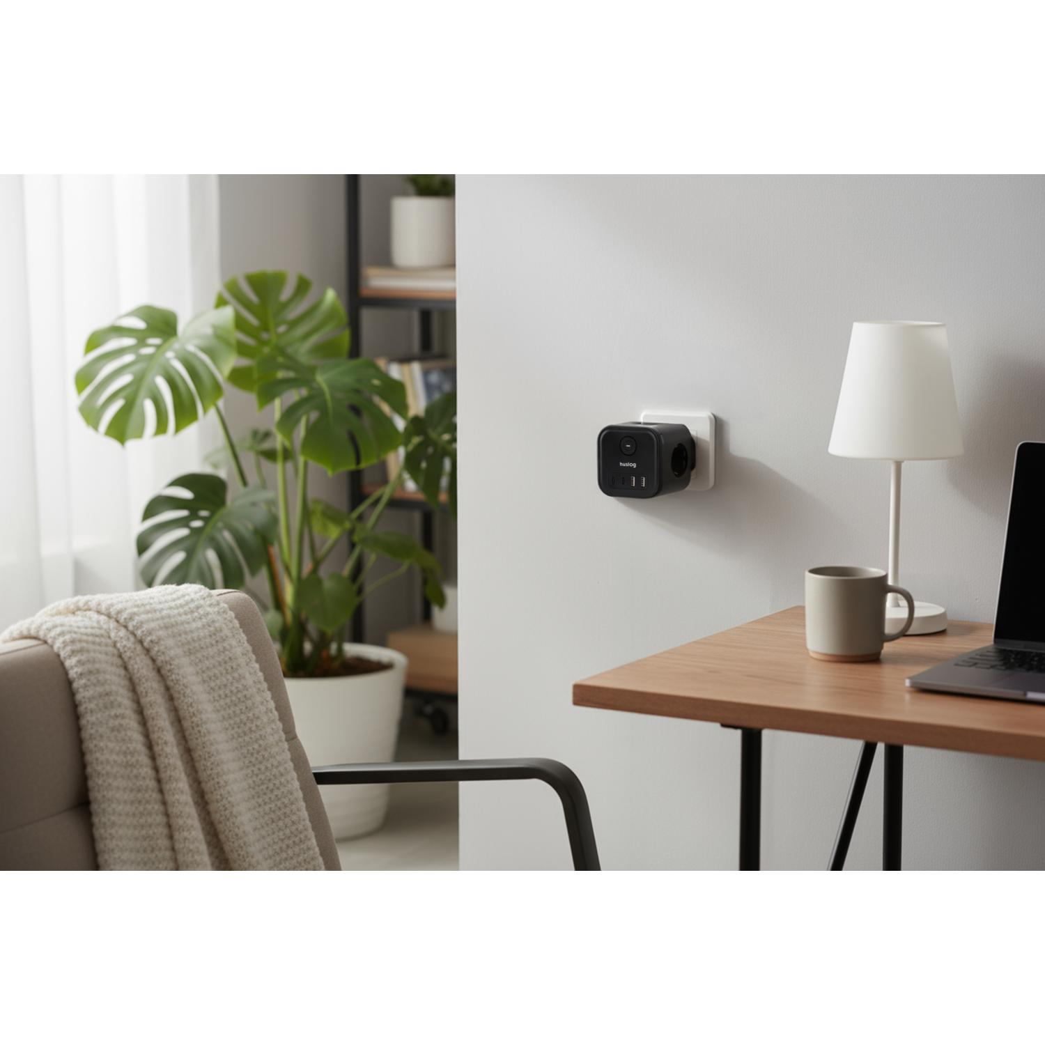 Huslog Cube hálózati elosztó HUS1050 USB-A, USB-C porttal-1