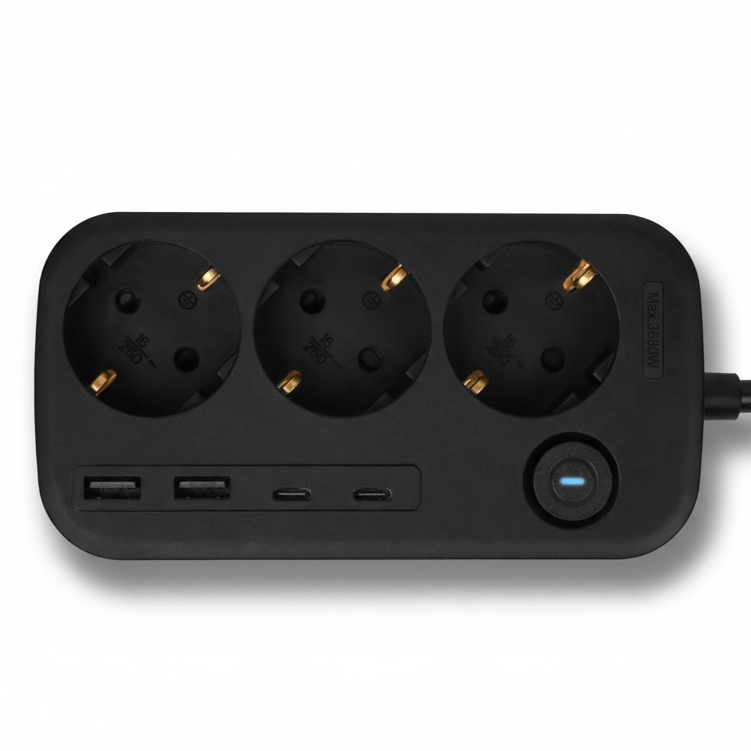 Huslog HUS1056 Hálózati elosztó telefontartóval USB-A, USB-C porttal-7