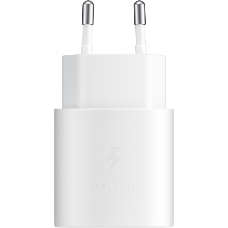 Fali töltő Samsung EP-TA800W + DA705BWE, 25W, 3A, 1 x USB-C, USB-C kábel, Fehér GP-PTU021SOAWQ-2