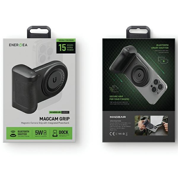 Magear MagCam Grip Beépített Power Bankkal Fekete MagSafe-8