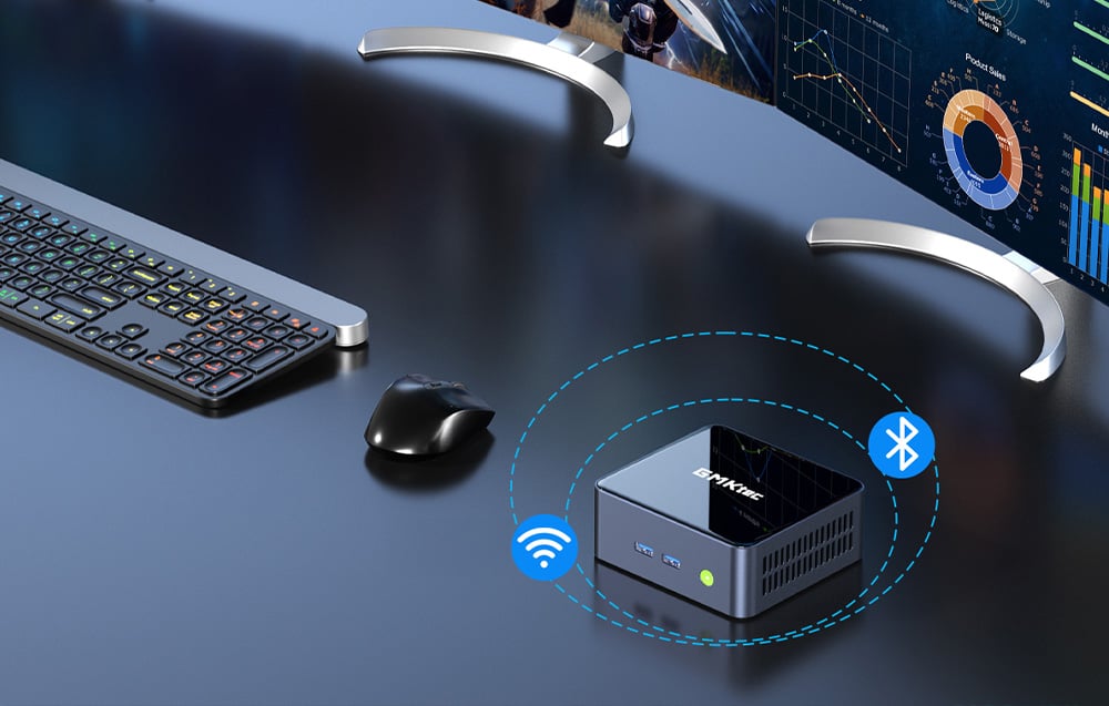 Mini számítógép GMKtec M2 Pro S Intel i7-1185G7 16 GB RAM + 512 GB SSD Windows 11 Pro-7