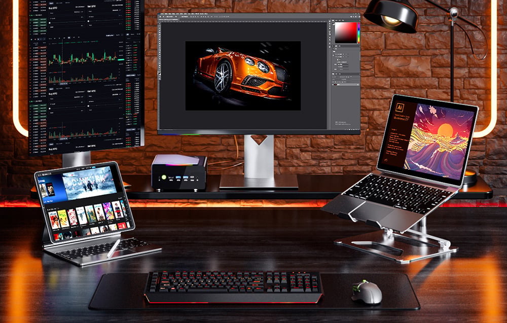 GMKtec K12 mini számítógép AMD Ryzen 7 H255 32 GB RAM + 1 TB SSD Windows 11 Pro-5