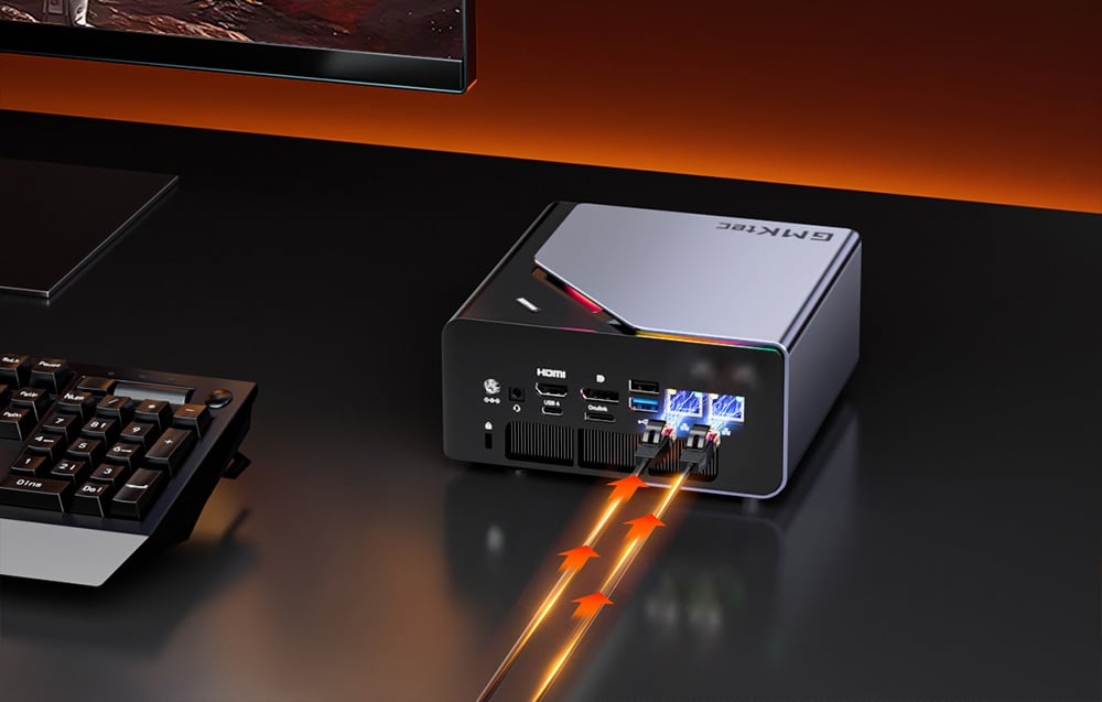 GMKtec K12 mini számítógép AMD Ryzen 7 H255 32 GB RAM + 1 TB SSD Windows 11 Pro-4