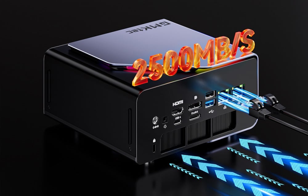 GMKtec K12 mini számítógép AMD Ryzen 7 H255 32 GB RAM + 1 TB SSD Windows 11 Pro-2