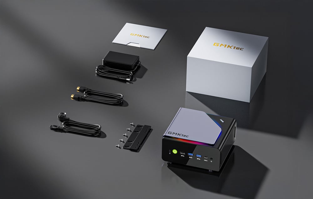 GMKtec K12 mini számítógép AMD Ryzen 7 H255 32 GB RAM + 1 TB SSD Windows 11 Pro-12