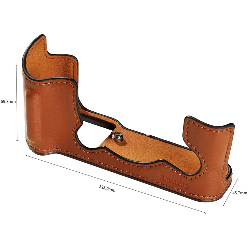 SmallRig 5670 bőr fél tok készlet Fujifilm X-T30 / X-T30 II / X-T30 III fényképezőgéphez barna tok-1