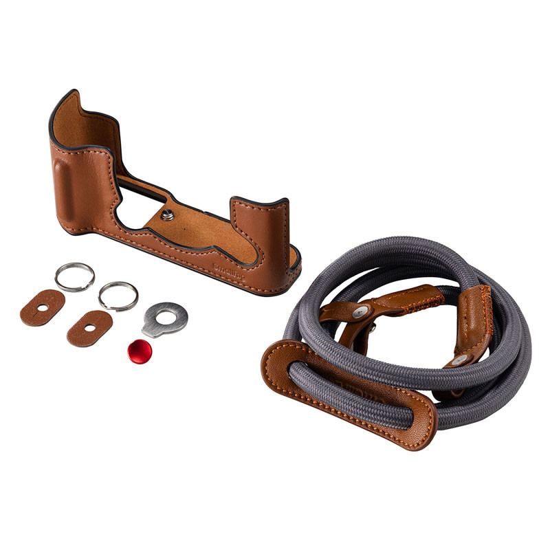 SmallRig 5670 bőr fél tok készlet Fujifilm X-T30 / X-T30 II / X-T30 III fényképezőgéphez barna tok-2