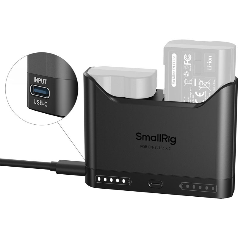 SmallRig 5491 fényképezőgép-akkumulátortöltő EN-EL15C akkumulátorhoz-1