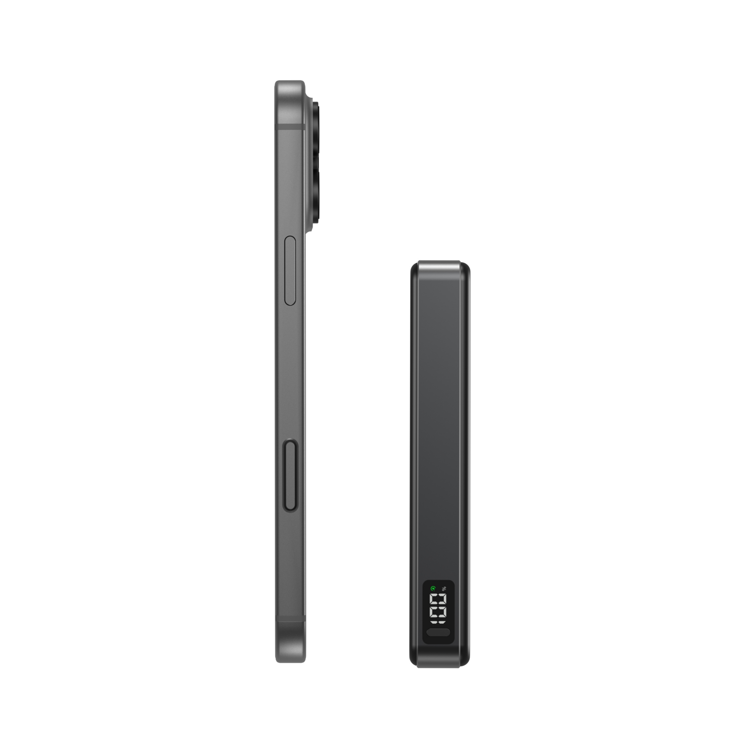 Blavec Power Bank 10000mAh BJ-05 Ultra Gyors 16mm - Type C - Qi2.2 25W + PD 45W mágneses indukció Magsafe 2 az 1-ben (PBBJ05-QI22MC10B) fekete-3