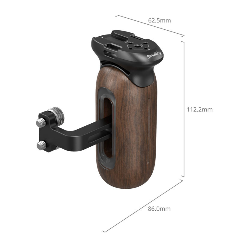 Smallrig 5237 Wooden Side Handle with 1/4"-20 Screw-3