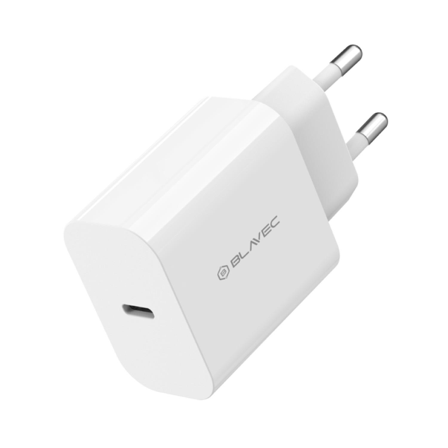 Blavec Hálózati töltő BC-9 - USB-C - PD 20W 3A USB-C - USB-C kábel (TCBC9-CW203A+CC) fehér-2