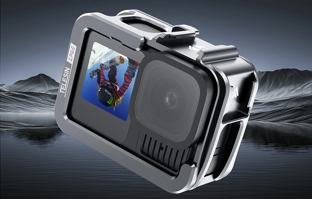 Alumínium fém védő kamera keret Telesin GoPro Hero 13-hoz-3