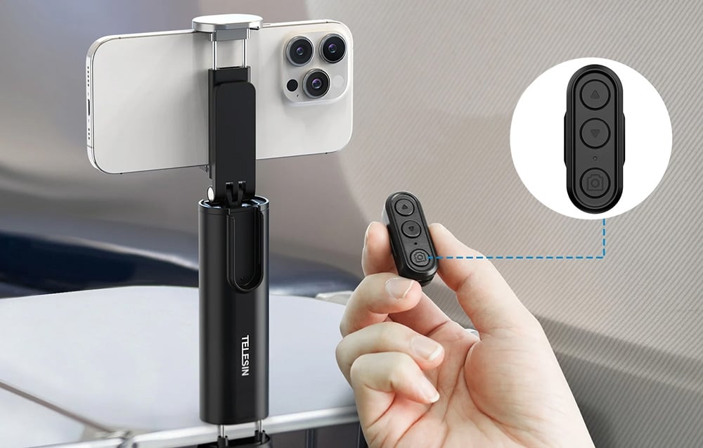 Telesin bilincses tartó bluetooth távirányítóval-2