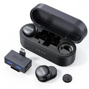 BOYA BOYALINK V3-02 2.4GHz Univerzális vezetéknélküli szett (1+2)  USB-C + 3.5mm TRS