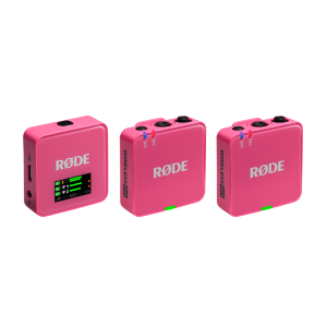 RØDE Wireless GO GEN3 két csatornás vezeték nélküli mikrofon rendszer, rózsaszín