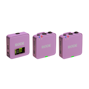 RØDE Wireless GO GEN3 két csatornás vezeték nélküli mikrofon rendszer, halványlila