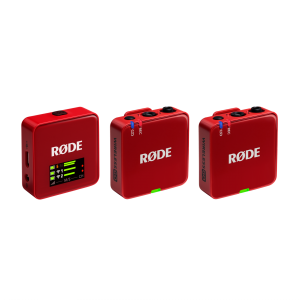 RØDE Wireless GO GEN3 két csatornás vezeték nélküli mikrofon rendszer, piros