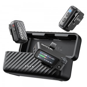 BOYA BOYAMIC 2 2.4GHz Univerzális vezetéknélküli szett (1+2 Töltődoboz)
