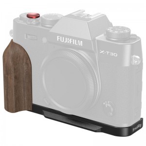 SmallRig 5666 L alakú rögzítőlemez fa markolattal Fujifilm X-T30 / T30 II / T30 III fekete